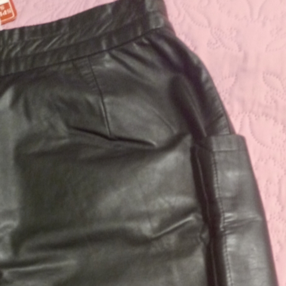 WEST BAY SPORT SKIRT BLACK LEATHER  , 12 - Picture 3 of 7